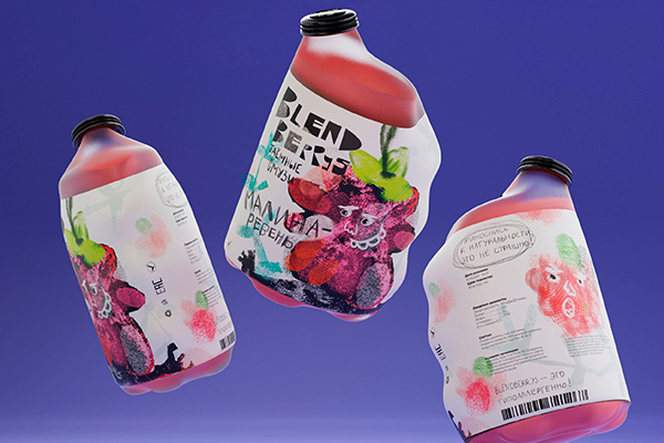 水果口味饮料包装设计增加视觉冲击力