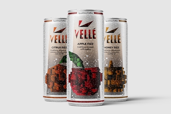 维莱气泡咖啡（Vellé Sparkling Coffee）包装设计