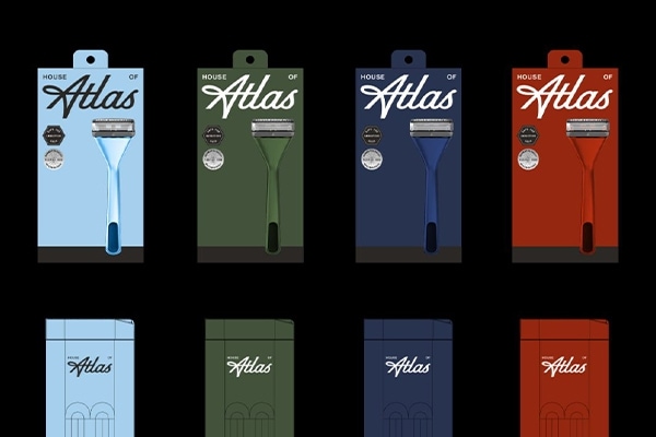 House of Atlas 剃须刀包装设计